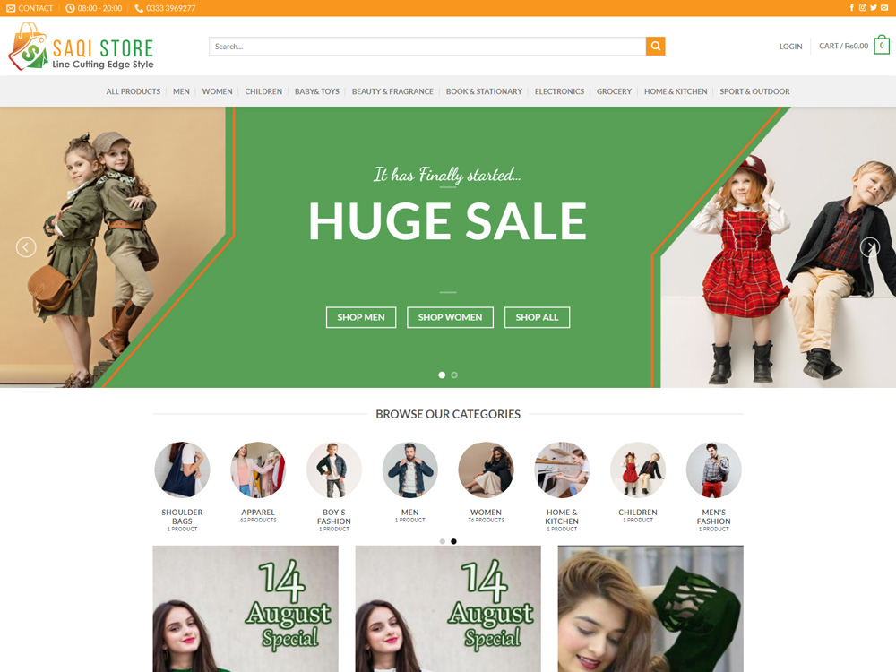 Saqi Store Ecommerce store