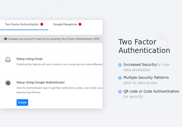 CRM Software-two-factor-authentications